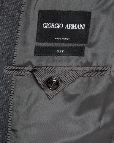Giorgio Armani Men's Subtle Tonal Plaid Two-Piece Suit | Thumbnail 7 Giorgio Armani Men's Subtle Tonal Plaid Two-Piece Suit | Thumbnail 7