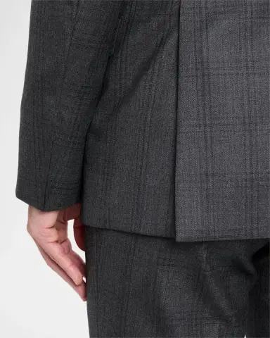 Giorgio Armani Men's Subtle Tonal Plaid Two-Piece Suit | Thumbnail 9 Giorgio Armani Men's Subtle Tonal Plaid Two-Piece Suit | Thumbnail 9