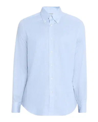 Brunello Cucinelli Men's Micro Grid Check Shirt | Thumbnail 1