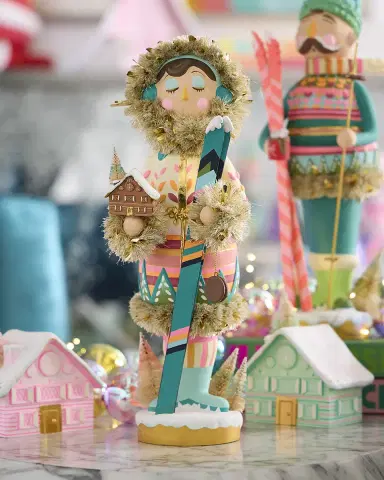 Glitterville Here We Come A Wafflin ' Beba Nutcracker Tabletop Figurine | Thumbnail 1 Glitterville Here We Come A Wafflin ' Beba Nutcracker Tabletop Figurine | Thumbnail 1