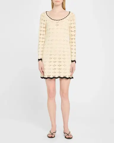 Zimmermann Rhiannon Crochet Mini Dress | Thumbnail 2 Zimmermann Rhiannon Crochet Mini Dress | Thumbnail 2