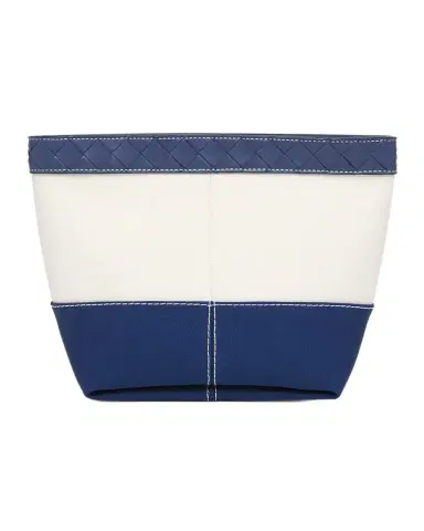 Bottega Veneta Leather-Trim Canvas Pouch Bag | Thumbnail 1 Bottega Veneta Leather-Trim Canvas Pouch Bag | Thumbnail 1