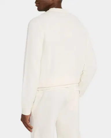 Derek Rose Men's Quinn Cotton-Modal Loopback Crewneck Sweatshirt | Thumbnail 3 Derek Rose Men's Quinn Cotton-Modal Loopback Crewneck Sweatshirt | Thumbnail 3