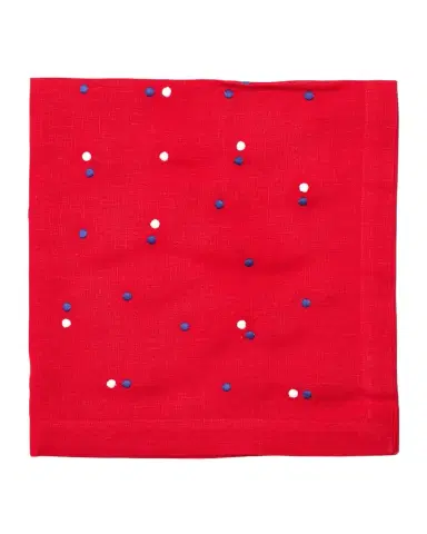 Deborah Rhodes Scattered Dots Embroidered Napkin, Set of 4 | Thumbnail 1 Deborah Rhodes Scattered Dots Embroidered Napkin, Set of 4 | Thumbnail 1