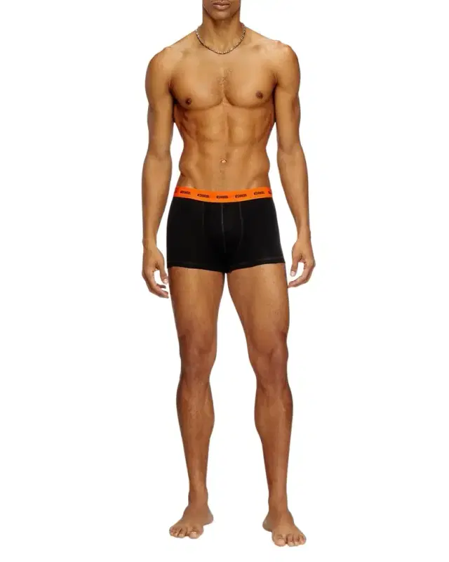 Diesel Men 's Damien Logo Waistband 3-Pack Boxer Briefs