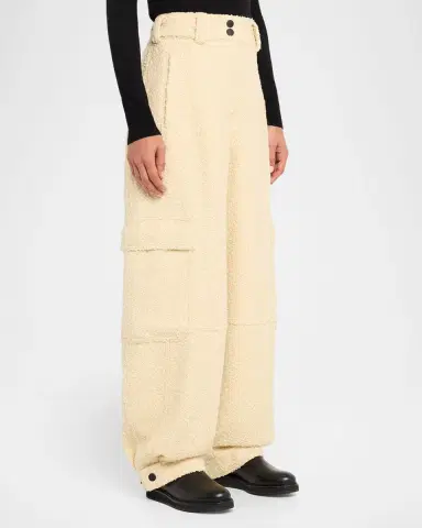 Moncler Grenoble Wool Bouclé Trousers | Thumbnail 3