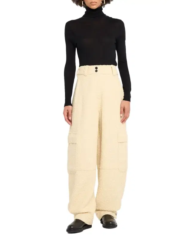 Wool Bouclé Trousers