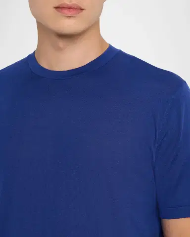 Stefano Ricci Men's Cashmere Alpha Yarn Crewneck T-Shirt | Thumbnail 4 Stefano Ricci Men's Cashmere Alpha Yarn Crewneck T-Shirt | Thumbnail 4