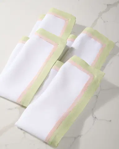 Deborah Rhodes Tailored Border Napkins, Set of 4 | Thumbnail 2 Deborah Rhodes Tailored Border Napkins, Set of 4 | Thumbnail 2