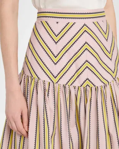 Silvia Tcherassi Kristina Striped Drop-Waist Midi Skirt | Thumbnail 5 Silvia Tcherassi Kristina Striped Drop-Waist Midi Skirt | Thumbnail 5