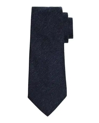 dunhill Men's Mulberry Silk and Cotton Herringbone Tie | Thumbnail 1 dunhill Men's Mulberry Silk and Cotton Herringbone Tie | Thumbnail 1