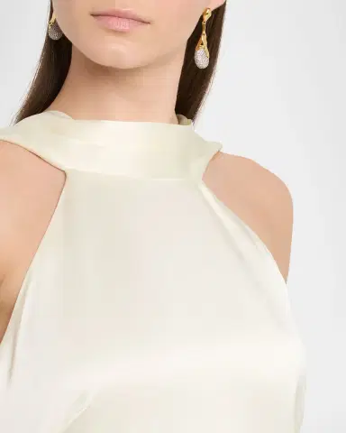 NICHOLAS Lita Draped Satin Mini Dress | Thumbnail 5 NICHOLAS Lita Draped Satin Mini Dress | Thumbnail 5