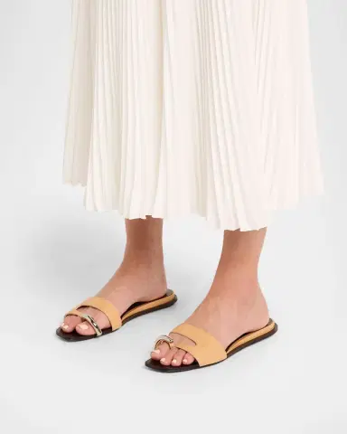 Tory Burch Pierced Leather Toe Ring Flat Sandals | Thumbnail 2 Tory Burch Pierced Leather Toe Ring Flat Sandals | Thumbnail 2
