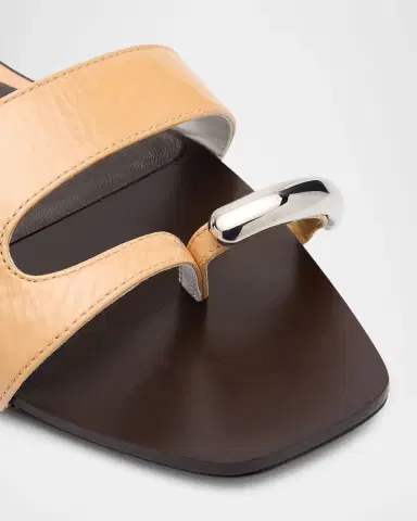 Tory Burch Pierced Leather Toe Ring Flat Sandals | Thumbnail 5 Tory Burch Pierced Leather Toe Ring Flat Sandals | Thumbnail 5