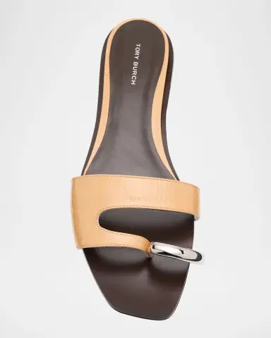 Tory Burch Pierced Leather Toe Ring Flat Sandals | Thumbnail 6 Tory Burch Pierced Leather Toe Ring Flat Sandals | Thumbnail 6