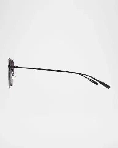 BARTON PERREIRA Men's Armstrong Titanium Aviator Sunglasses | Thumbnail 2 BARTON PERREIRA Men's Armstrong Titanium Aviator Sunglasses | Thumbnail 2