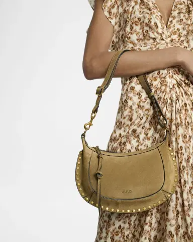 Isabel Marant Oskan Moon Studded Suede Shoulder Bag | Thumbnail 2 Isabel Marant Oskan Moon Studded Suede Shoulder Bag | Thumbnail 2