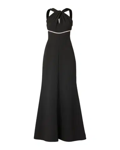 Shoshanna Baker Crystal-Embellished Halter Gown | Thumbnail 1