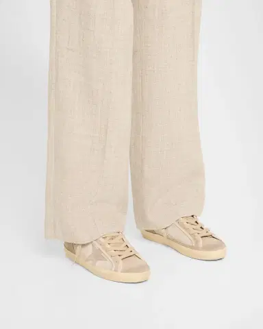Golden Goose Super-Star Mixed Leather Low-Top Sneakers | Thumbnail 2 Golden Goose Super-Star Mixed Leather Low-Top Sneakers | Thumbnail 2