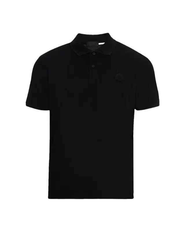 Moncler Men's Cotton Tonal Logo Polo Shirt