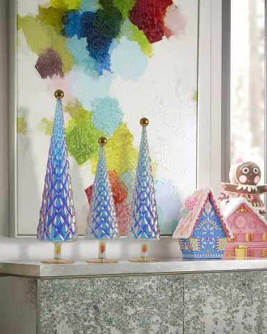 Glitterville Opalescence 25" Glass Tree, Large | Thumbnail 2
