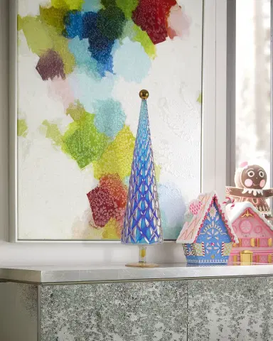 Glitterville Opalescence 25" Glass Tree, Large | Thumbnail 1