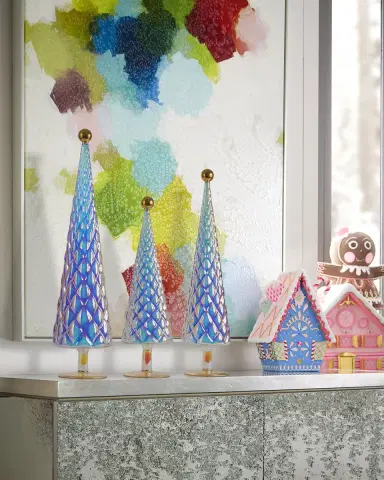 Glitterville Opalescence 19" Glass Tree, Small | Thumbnail 2