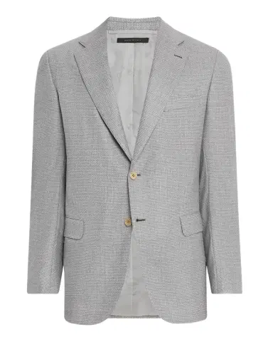 Brioni Men's Wool Hopsack Single-Breasted Blazer | Thumbnail 1 Brioni Men's Wool Hopsack Single-Breasted Blazer | Thumbnail 1