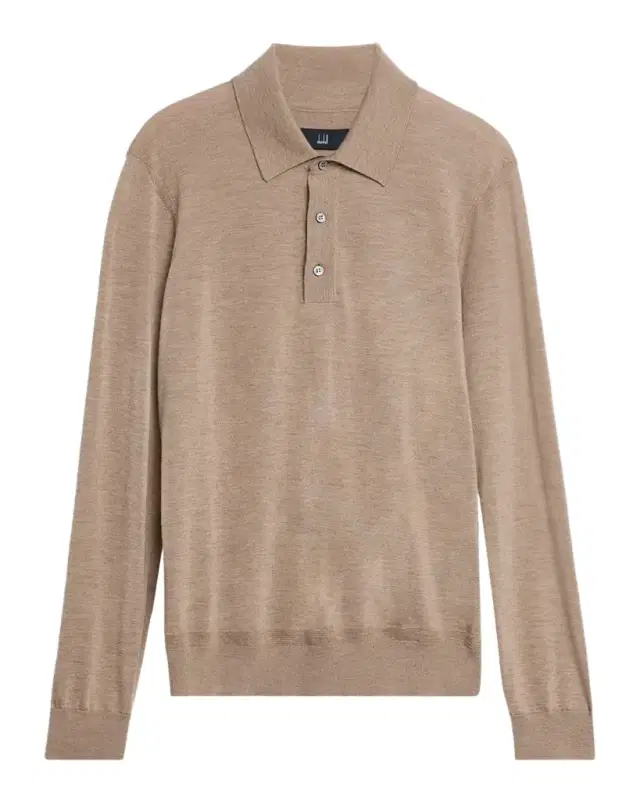 Men 's Super-Fine Cashmere Polo Sweater