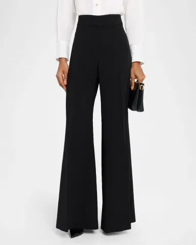 Carolina Herrera High-Rise Wide Leg Wool Pants | Thumbnail 4