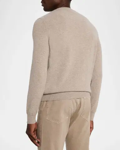 Zegna Men's Oasi Cashmere Crewneck Sweater | Thumbnail 2