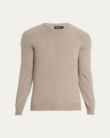Zegna Men's Oasi Cashmere Crewneck Sweater | Thumbnail 5