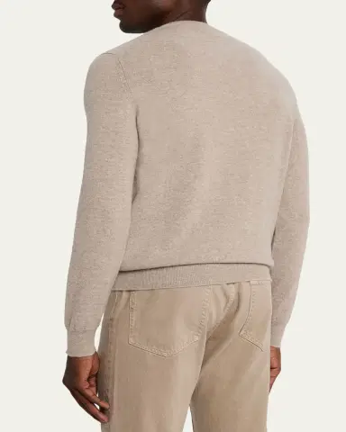 Zegna Men's Oasi Cashmere Crewneck Sweater | Thumbnail 7