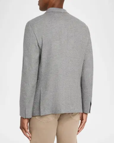 ZEGNA Men's Mélange Trofeo Cashmere Sport Coat | Thumbnail 2