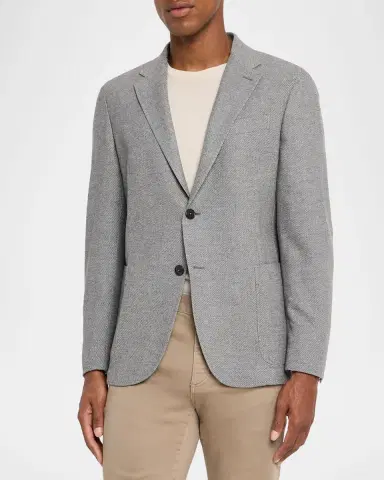 ZEGNA Men's Mélange Trofeo Cashmere Sport Coat | Thumbnail 3