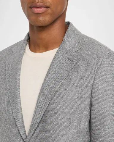 ZEGNA Men's Mélange Trofeo Cashmere Sport Coat | Thumbnail 4