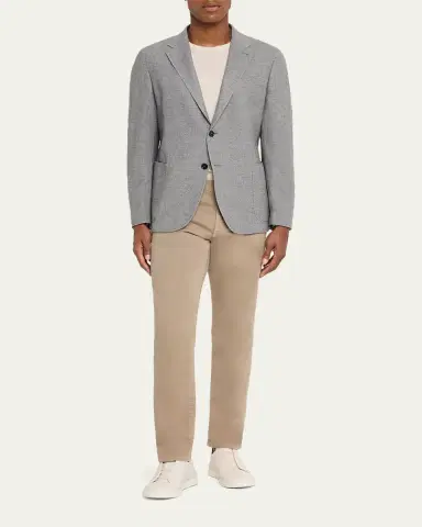ZEGNA Men's Mélange Trofeo Cashmere Sport Coat | Thumbnail 6
