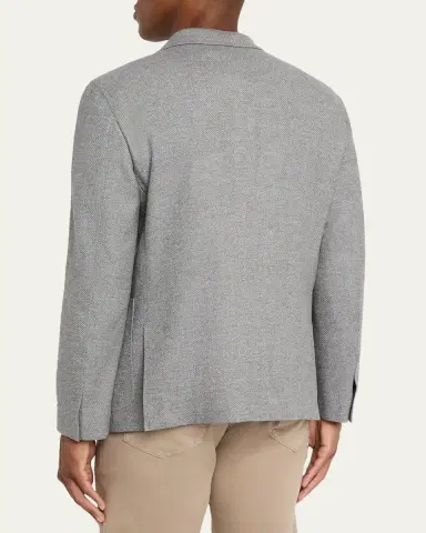 ZEGNA Men's Mélange Trofeo Cashmere Sport Coat | Thumbnail 7