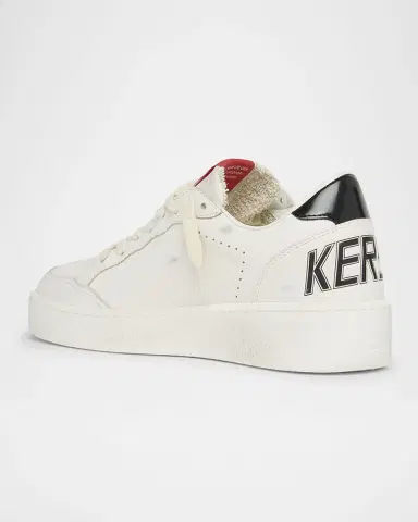 Golden Goose Ball Star Mixed Leather Low-Top Sneakers | Thumbnail 4