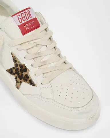 Golden Goose Ball Star Mixed Leather Low-Top Sneakers | Thumbnail 5