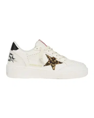 Golden Goose Ball Star Mixed Leather Low-Top Sneakers | Thumbnail 1