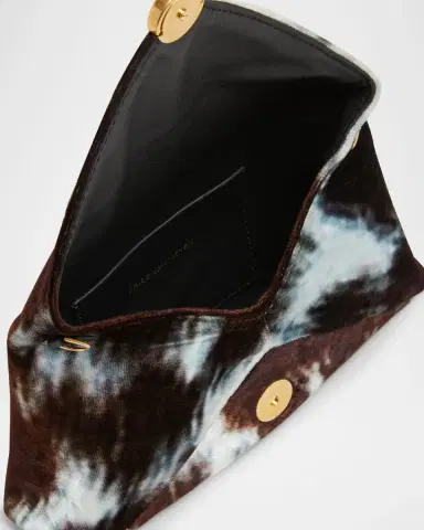 Dries Van Noten Small Cowhide-Print Viscose Envelope Clutch Bag | Thumbnail 3 Dries Van Noten Small Cowhide-Print Viscose Envelope Clutch Bag | Thumbnail 3