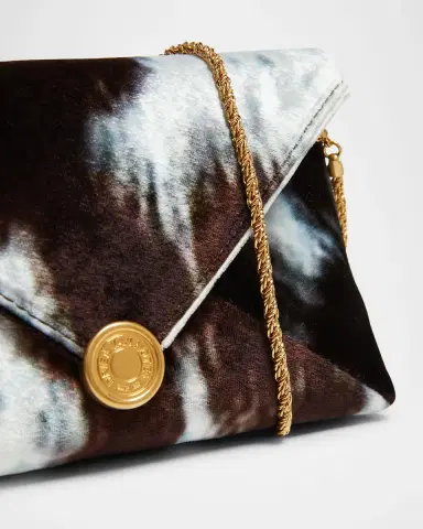 Dries Van Noten Small Cowhide-Print Viscose Envelope Clutch Bag | Thumbnail 4 Dries Van Noten Small Cowhide-Print Viscose Envelope Clutch Bag | Thumbnail 4