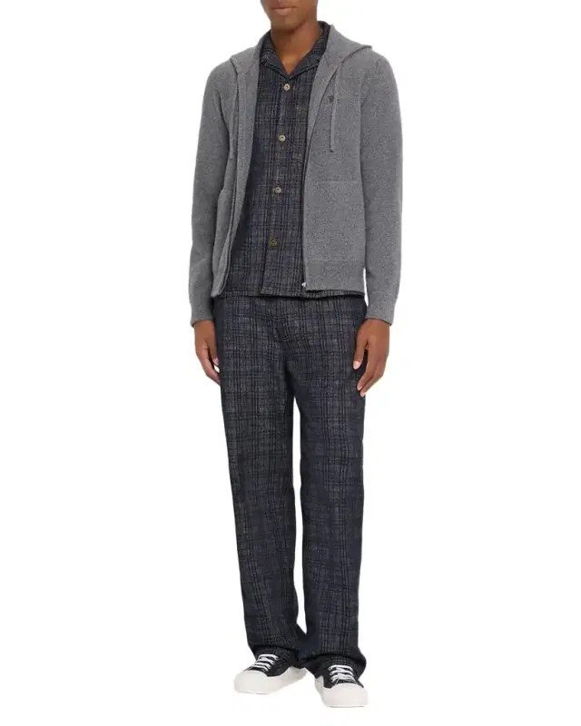 Men 's EKD Cashmere-Blend Knit Hoodie