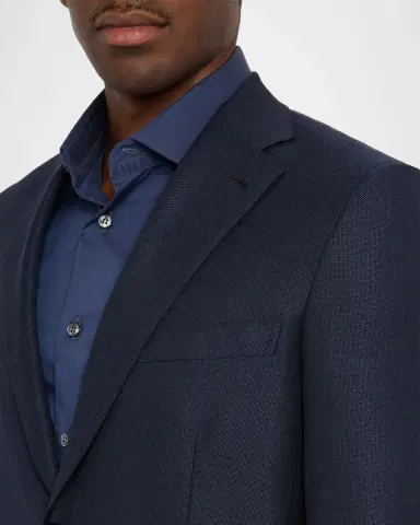 Brioni Men's Cashmere-Blend Single-Breasted Blazer | Thumbnail 5 Brioni Men's Cashmere-Blend Single-Breasted Blazer | Thumbnail 5