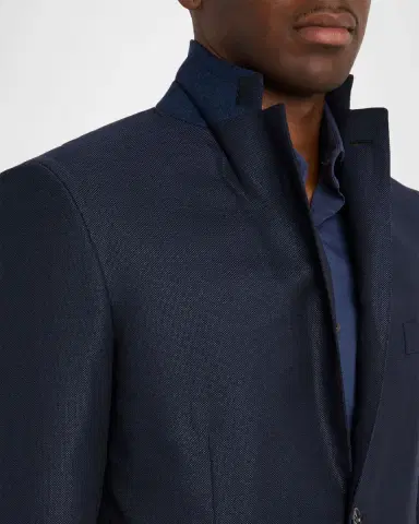 Brioni Men's Cashmere-Blend Single-Breasted Blazer | Thumbnail 7 Brioni Men's Cashmere-Blend Single-Breasted Blazer | Thumbnail 7