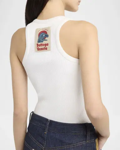 Bottega Veneta Logo Patch Tank Top | Thumbnail 5 Bottega Veneta Logo Patch Tank Top | Thumbnail 5