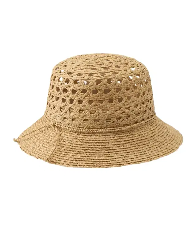 Indra Braided Raffia Bucket Hat