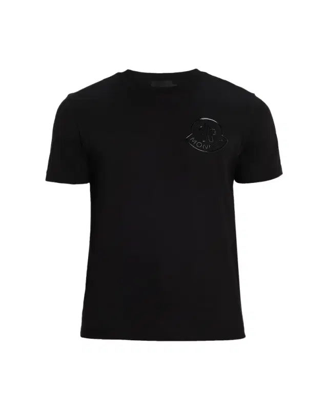 Moncler Men's Glossy Logo Crewneck T-Shirt