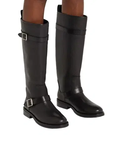 Simkhai Noah Leather Buckle Knee-High Boots | Thumbnail 1 Simkhai Noah Leather Buckle Knee-High Boots | Thumbnail 1
